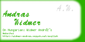 andras widmer business card